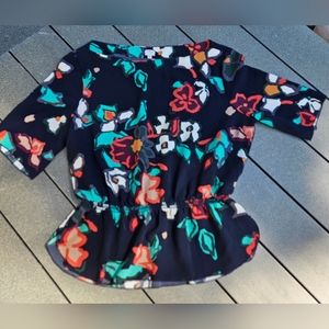 ARITZIA Wilfred Floral Short Sleeve Top